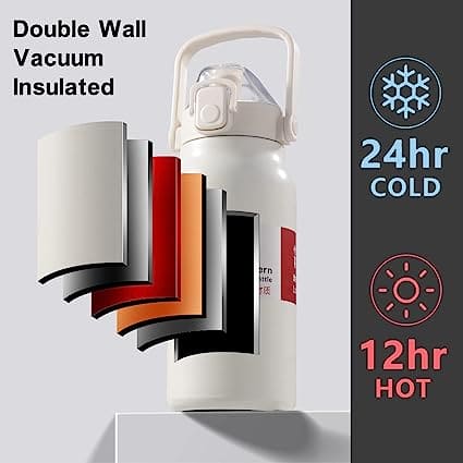 Large Belly Thermal Thermos, Portable High Capacity Vacuum Sport Thermal Bottle, Double Wall Stainless Steel Vacuum Water Bottle, Vacuum Insulated Beverage Container For Outdoor Large Belly Thermal Thermos, Portable High Capacity Vacuum Sport Thermal Bottle, Double Wall Stainless Steel Vacuum Water Bottle, Vacuum Insulated Beverage Container For Outdoor